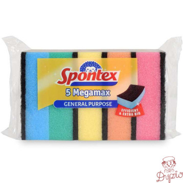 Zmywak kuchenny MEGAMAX ( 5 sztuk) SPONTEX 97070294