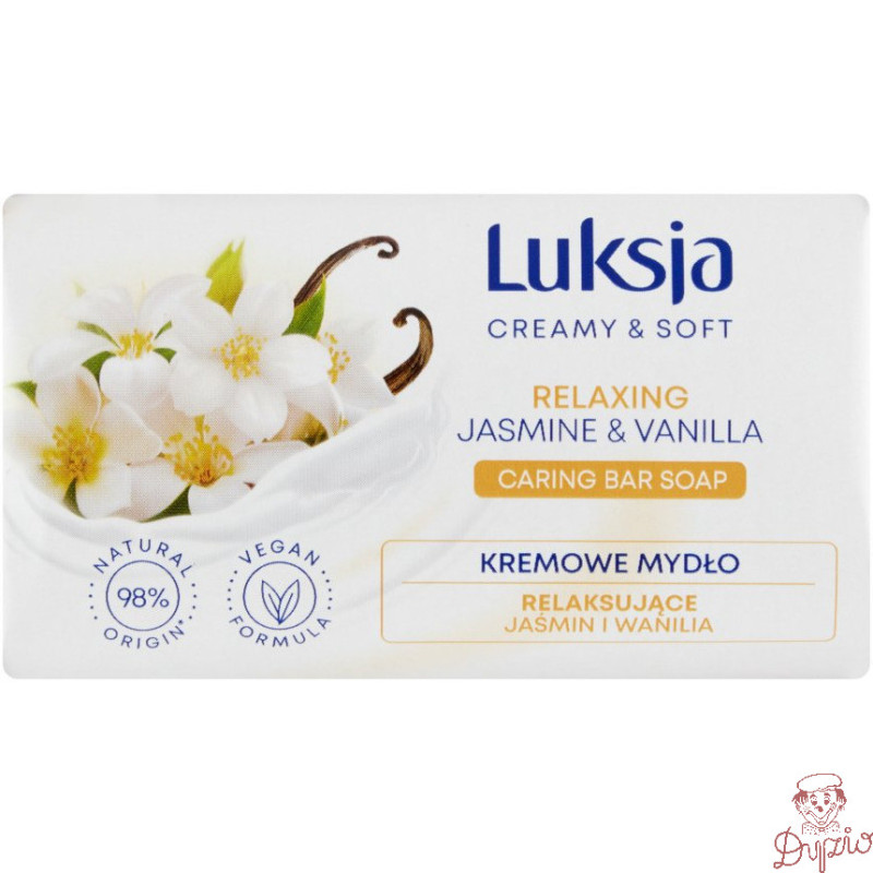 Mydło w kostce LUKSJA 90g o zapachu JAŚMIN I WANILIA
