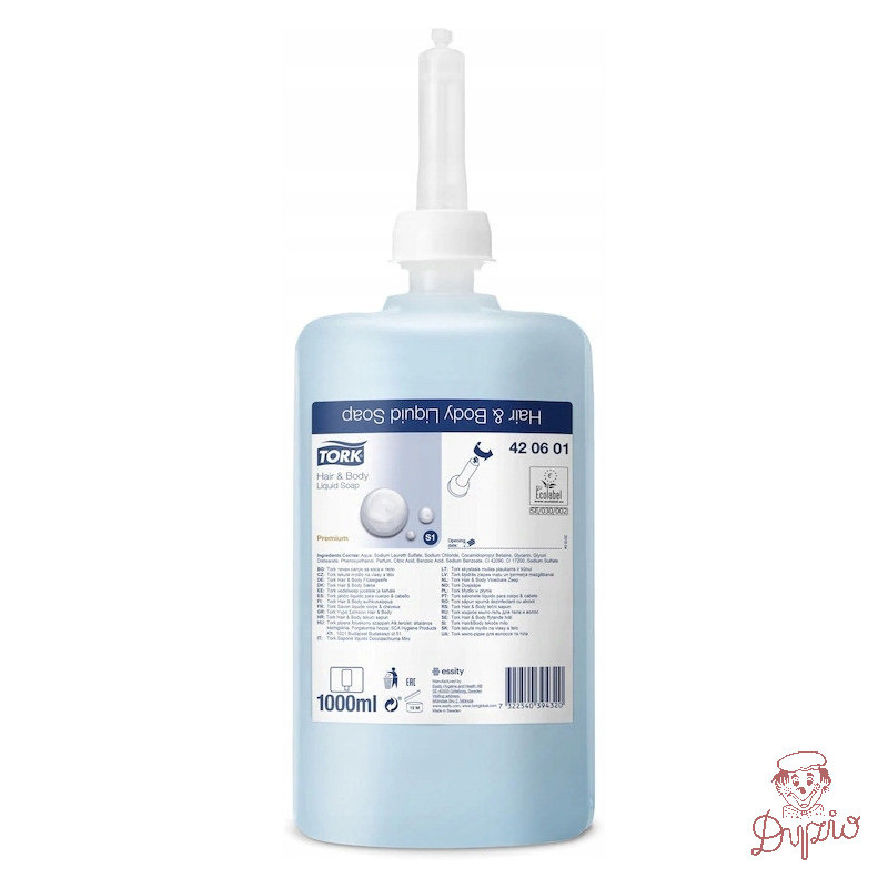 Mydło w płynie TORK PREMIUM S1 1L niebieskie 420601