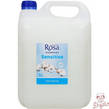 Mydło w płynie 5L ANTYBAKTERYJNE ROSA (białe) Sensitive