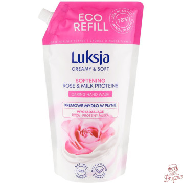Mydło w płynie LUKSJA uzupełnienie 900ml RÓŻA