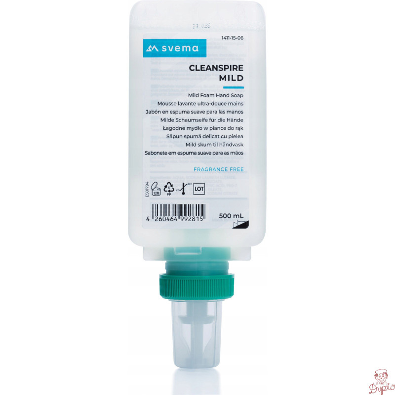Mydło w pianie, system S8 NEXXT/SVEMA LOGAN-A 500ml CLEANSPIRE MILD
