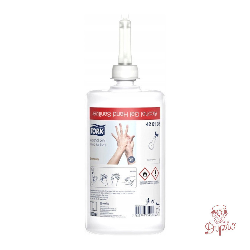 Żel do dezynfekcji rąk 1000ml S1 420103/420108 TORK