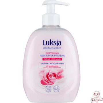 Mydło w płynie z dozownikiem LUKSJA 500ml. RÓŻA