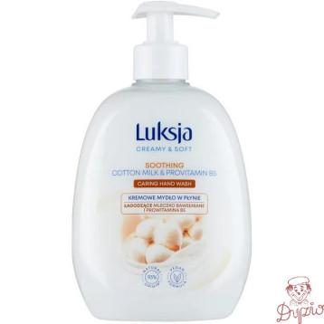 Mydło w płynie z dozownikiem LUKSJA 500ml. BAWEŁNA