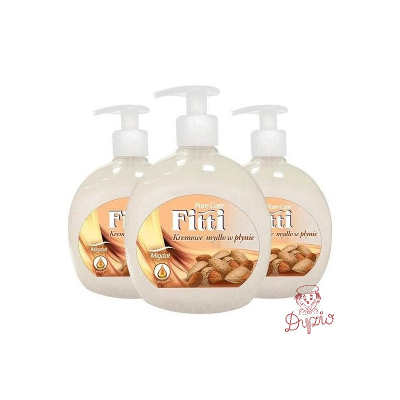 Mydło w płynie z dozownikiem FITTI 500ml migdał  93176