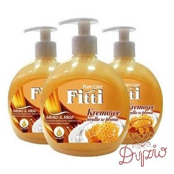 Mydło w płynie z dozownikiem FITTI 500ml mleko z miodem  21719