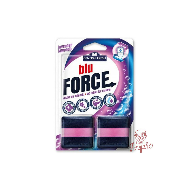 Kostka do WC BLU FORCE do spłuczki 50g (2 sztuki) lawenda GENERAL FRESH