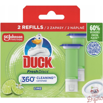 Żelowy krążek do WC DUCK zapas 2x36ml lime