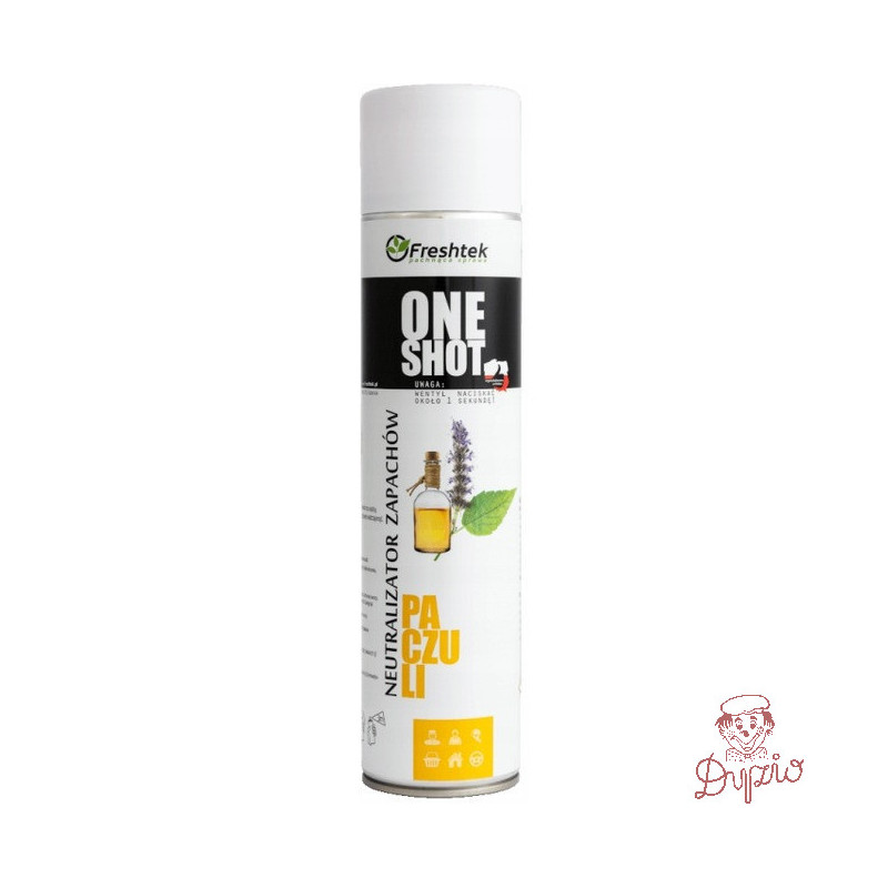 Odświeżacz powietrza/Nautralizator zapachów ONE SHOT 600ml PACZULI