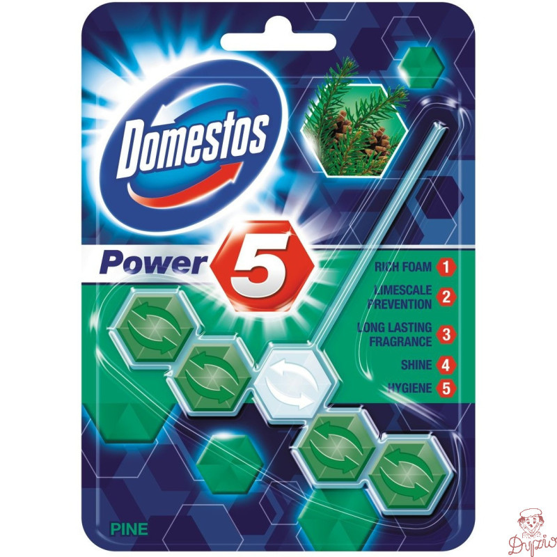 Zawieszka do toalety KOSTKA DOMESTOS POWER5 55g/50g PINE