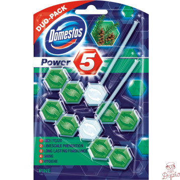 Zawieszka do toalety DOMESTOS POWER5 DUO 2x50g PINE