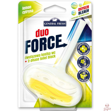 Kostka do WC DUO FORCE zawieszka 40g cytryna GENERAL FRESH