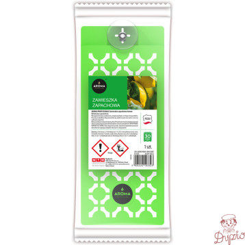 Zawieszka zapachowa polimerowa Lemon AROMA PROFESSIONAL