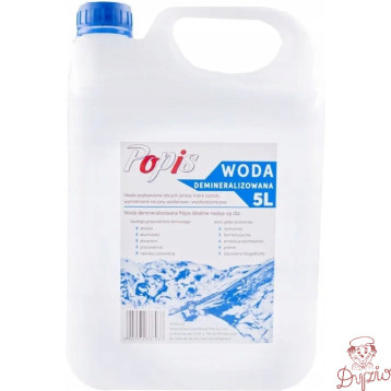 Woda demineralizowana POPIS 5l