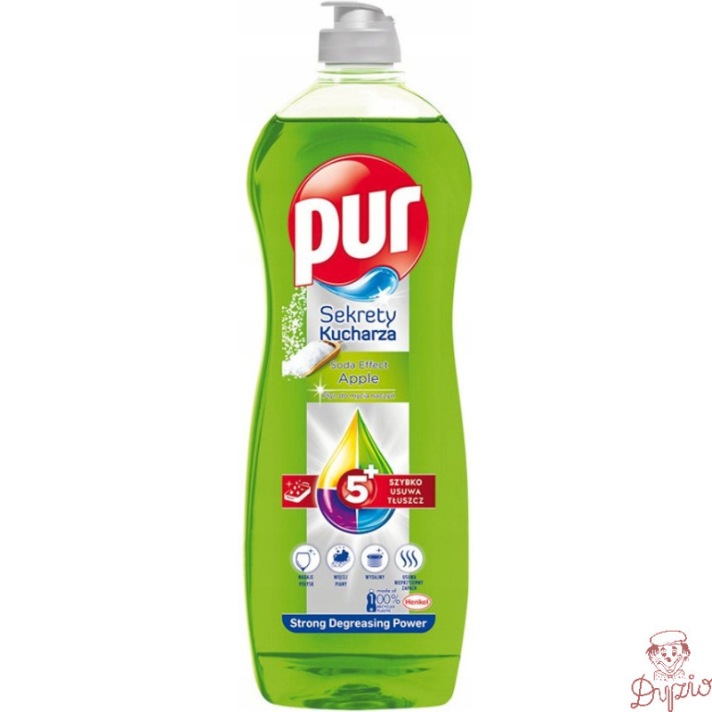 Płyn do mycia naczyń PUR 750ml Jabłkowy