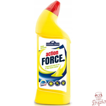 Płyn do WC 1000ml zagęszczony Cytryna ACTION FORCE GENERAL FRESH