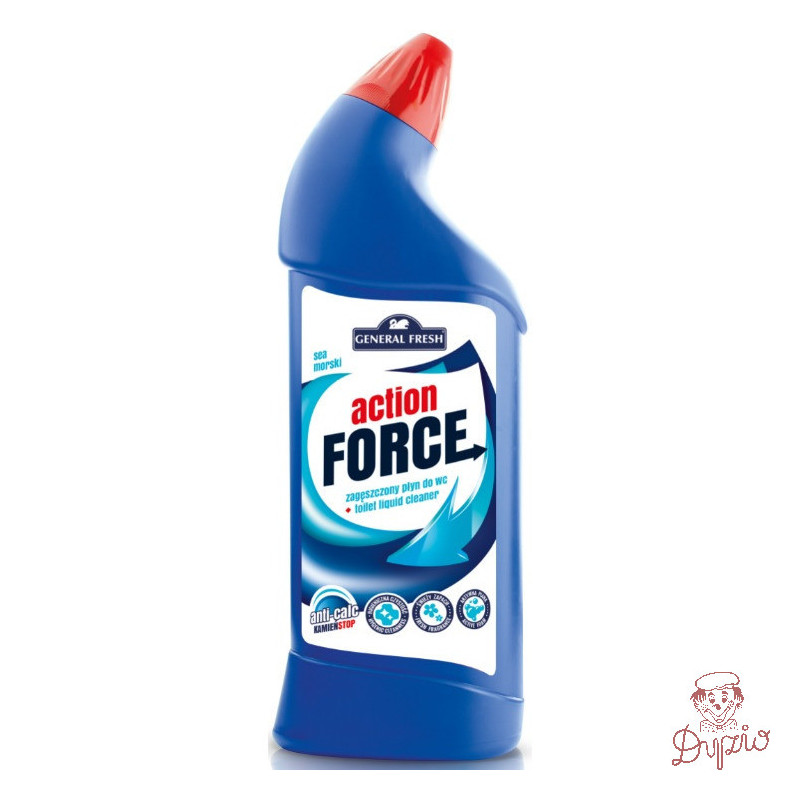 Płyn do WC 1000ml zagęszczony Morski ACTION FORCE GENERAL FRESH