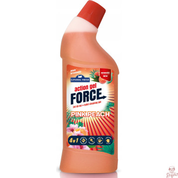 Płyn do WC 1000ml zagęszczony Brzoskwiniowy ACTION FORCE GENERAL FRESH