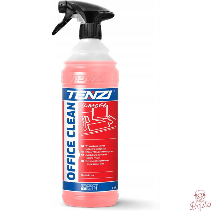 Płyn TENZI OFFICE CLEAN AMORE do mycia mebli i wyposażenia biur 1l. (B-13/001)