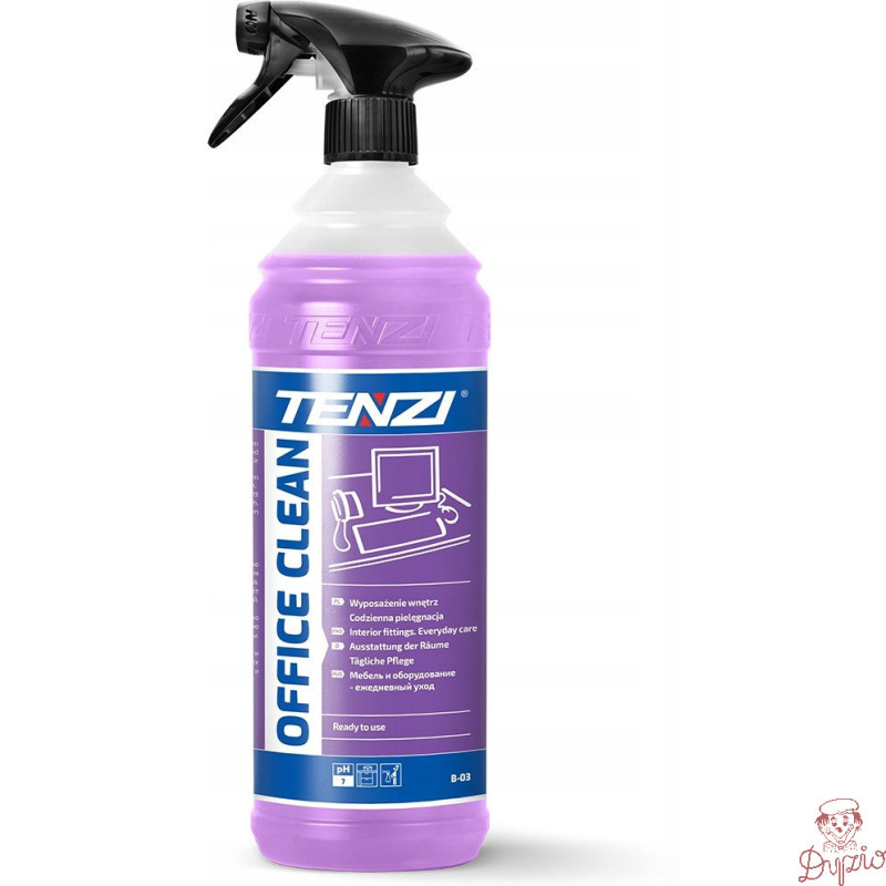 Płyn TENZI OFFICE CLEAN do mycia mebli i wyposażenia biur 1l. (B-03/001)