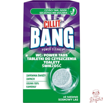 Tabletki do czyszczenia toalety CILLIT BANG (6 tabletek) Sosnowy las