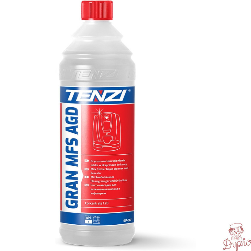 Płyn TENZI GRAN MFS AGD do czyszczenia spieniaczy mleka w ekspresach 1l. koncentrat (SP-37/001)