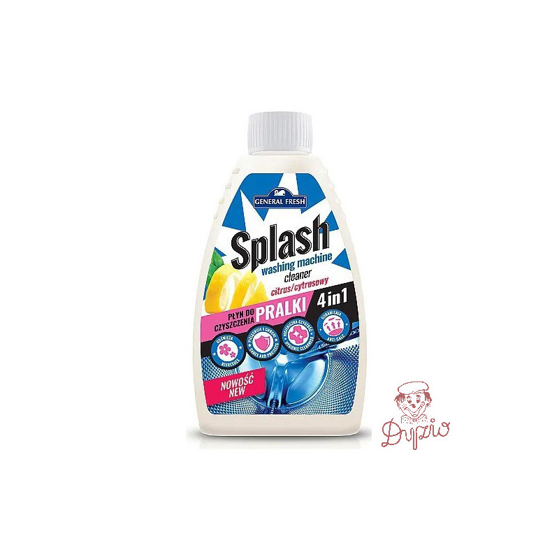 Płyn do czyszczenia pralki SPLASH cytrynowy 250ml GENERAL FRESH