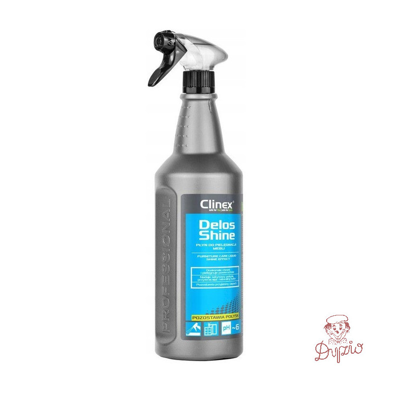 Płyn do mycia i pielęgnacji mebli z połyskiem Delos Shine 1L CL77145 CLINEX