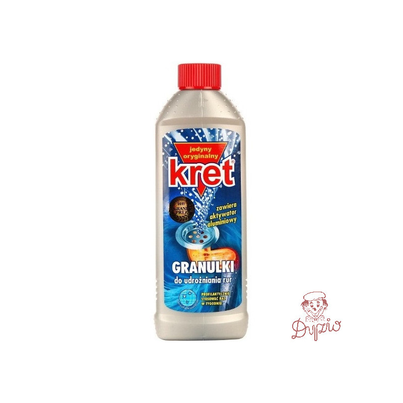 Granulki do udrażniania rur KRET 560g
