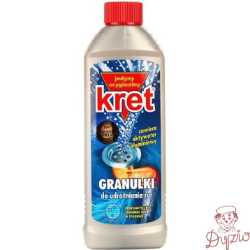 Granulki do udrażniania rur KRET 560g