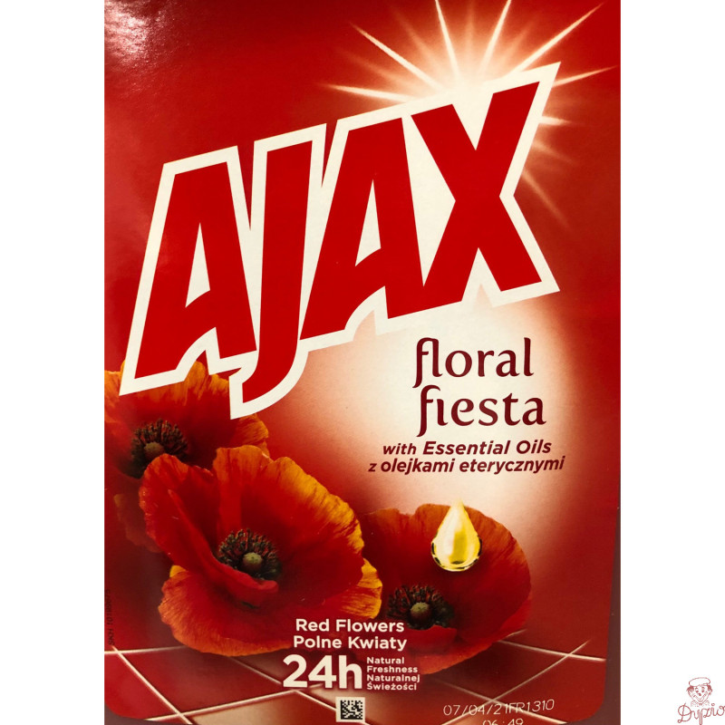 Płyn do czyszczenia uniwersalny AJAX 5L polne kwiaty Floral Fiesta (czerwony)