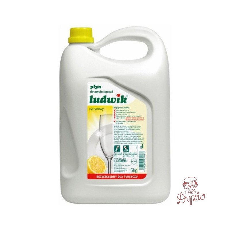 Płyn do naczyń LUDWIK 5kg cytrynowy