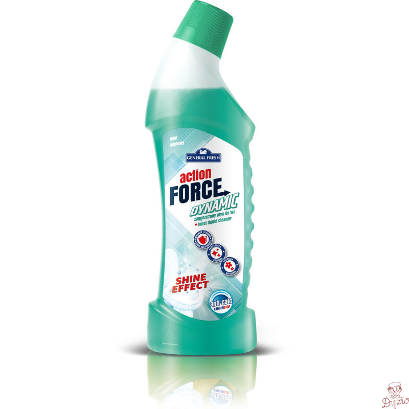 Płyn do WC 1000ml zagęszczony mięta ACTION FORCE GENERAL FRESH