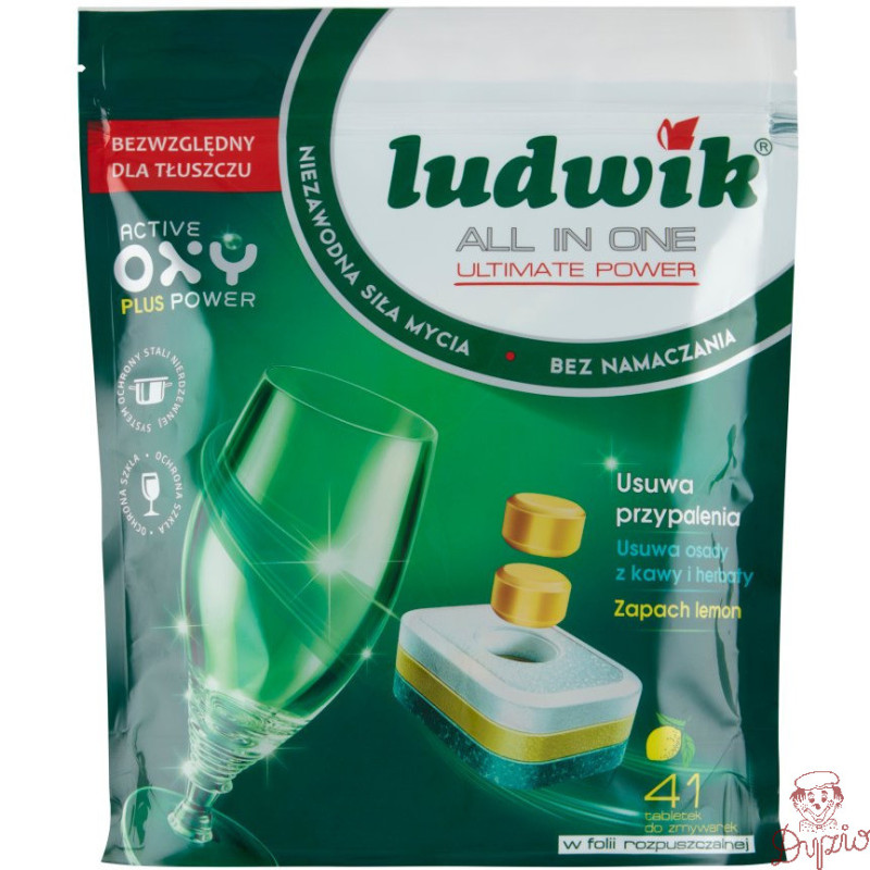 Tabletki do zmywarki LUDWIK(41 tabletek) zapach lemon All In One
