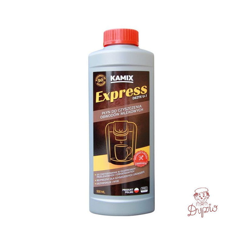Płyn KAMIX EXPRESS DEZYX U-1 do czyszczenia przewodów mlekowych w ekspresach 500ml