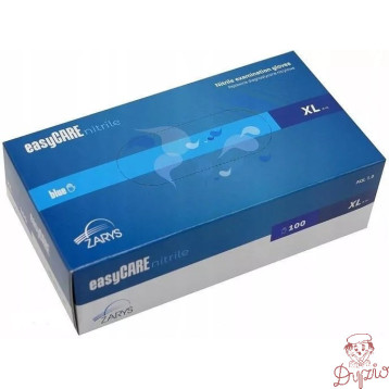 Rękawiczki NITRYLOWE XL niebieskie bezpudrowe (100szt.) easyCARE