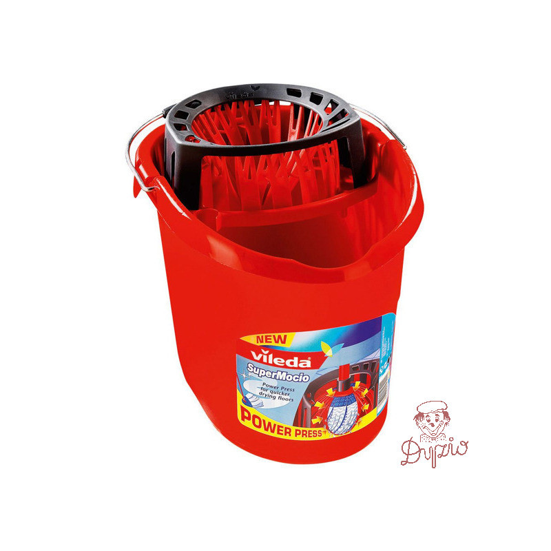 Wiadro z wyciskaczem do mopa paskowego VILEDA Super Mocio 128767