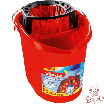 Wiadro z wyciskaczem do mopa paskowego VILEDA Super Mocio 128767