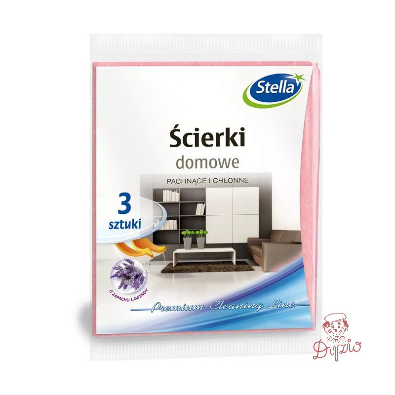 Ścierki domowe o zapachu lawendy 3 sztuki PS-0982