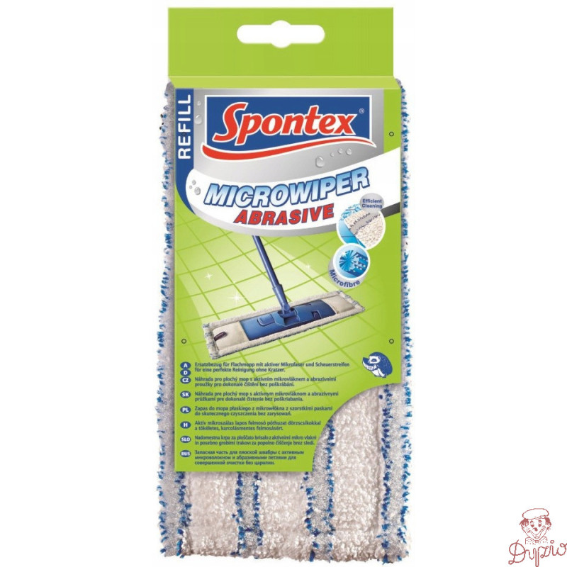 Mop płaski zapas Microwiper Abrasive 97050142 SPONTEX