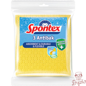 Ścierka gąbczasta ANTITABAK SPONTEX (3 sztuki) 97042487