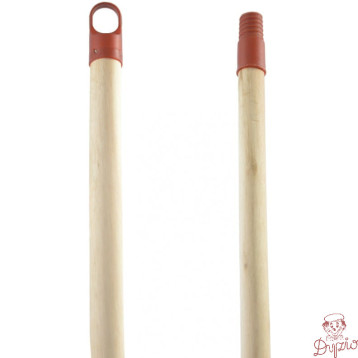 Kij do miotły drewniany 120cm z gwintem