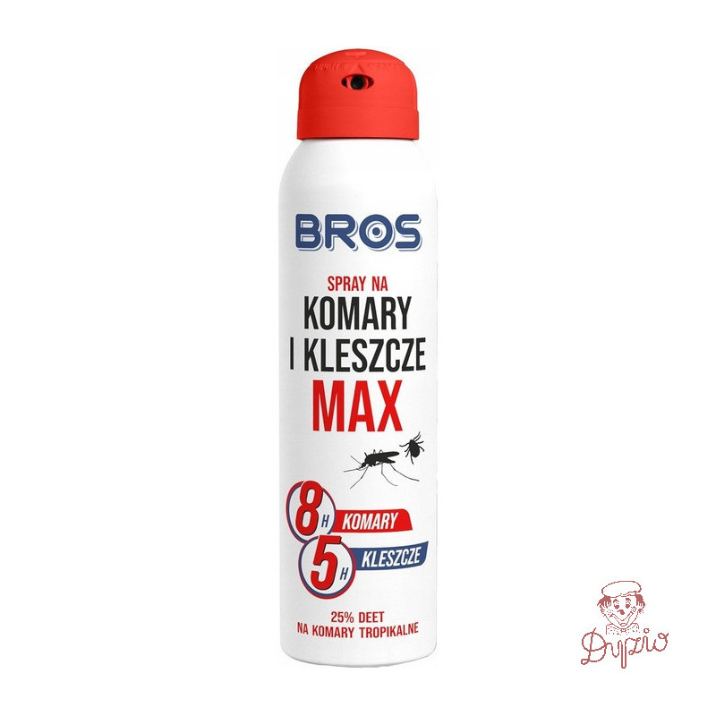 Spray na komary i kleszcze MAX 90ml BROS