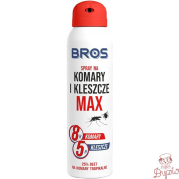 Spray na komary i kleszcze MAX 90ml BROS