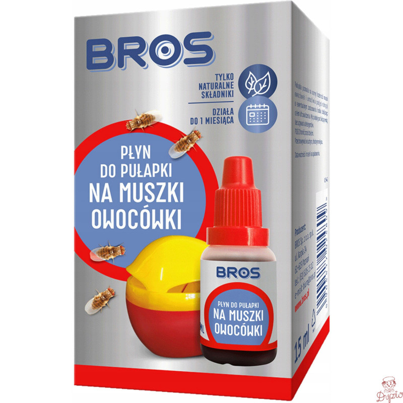Płyn do pułapki na muszki owocówki 15ml BROS