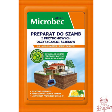 Microbec ULTRA 25g zapach cytryny - preparat do szamb BROS