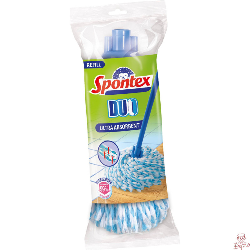 Zapas DUO MOP 97750189 sznurkowy z mikrofibry SPONTEX