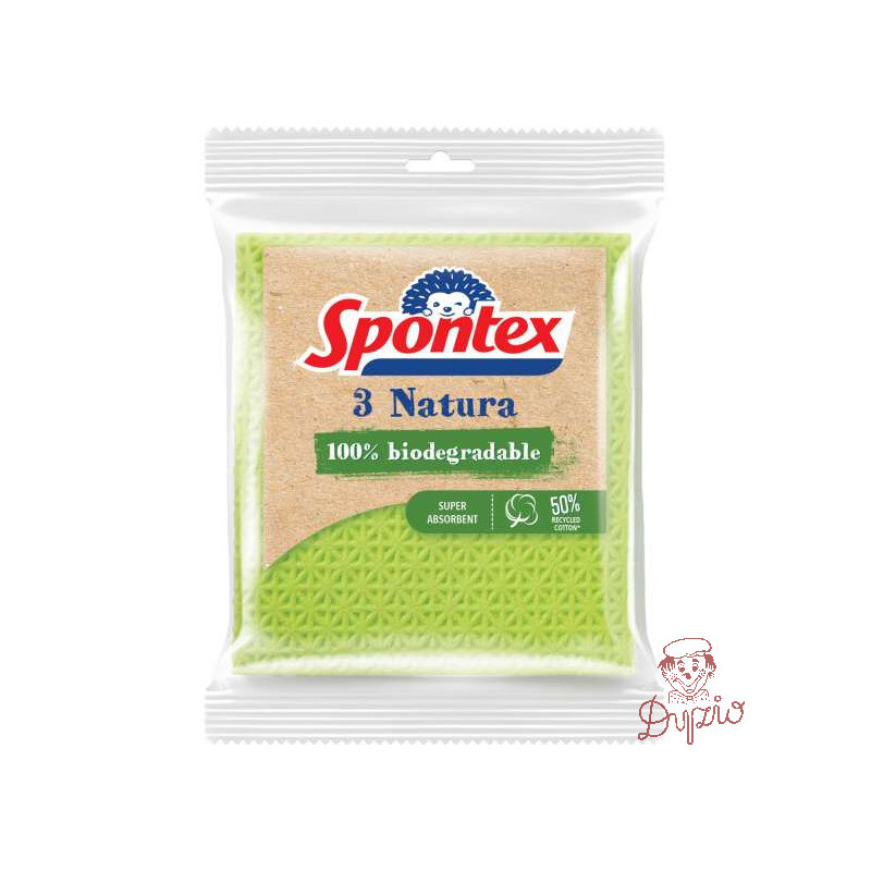 Ścierki gąbczaste Natura (3szt) SPONTEX 97042394/97042158