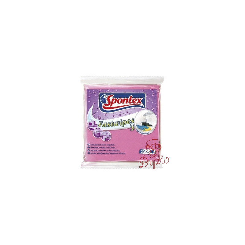 Uniwersalna ściereczka z grubej włókniny (3 sztuki) SPONTEX FAST WIPES